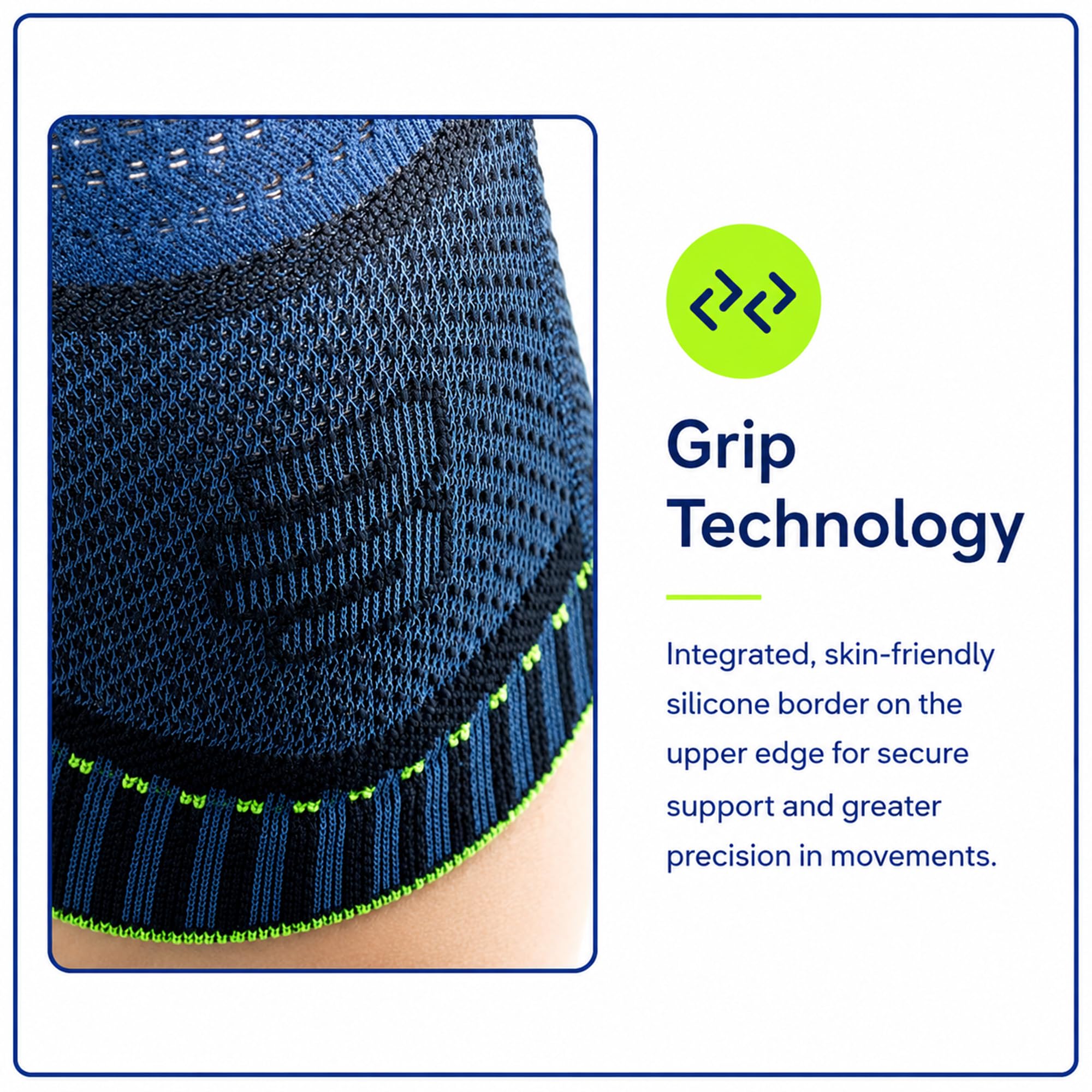 bauerfeind-sports-knee-support-genouill-re-anneau-silicone-blanc-xxl image 4