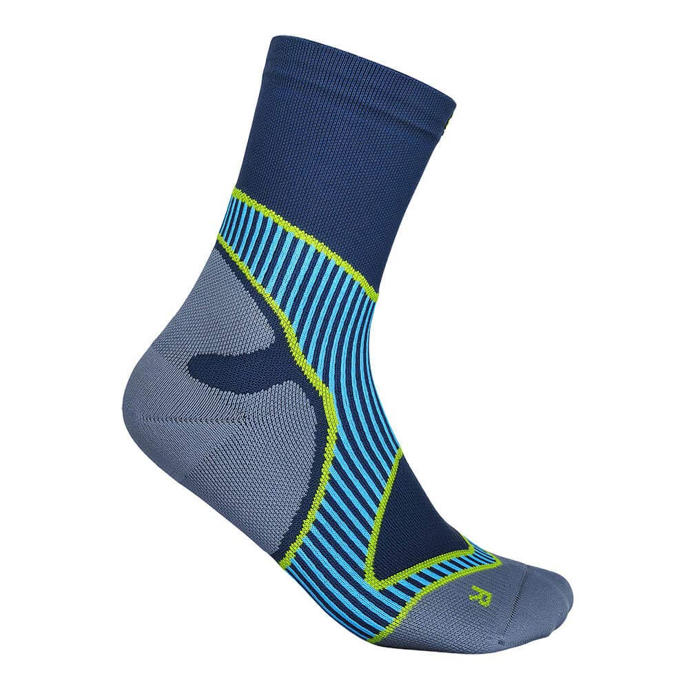 bauerfeind-run-performance-mid-cut-socks-chaussettes-running-bleu-44-46 image 1