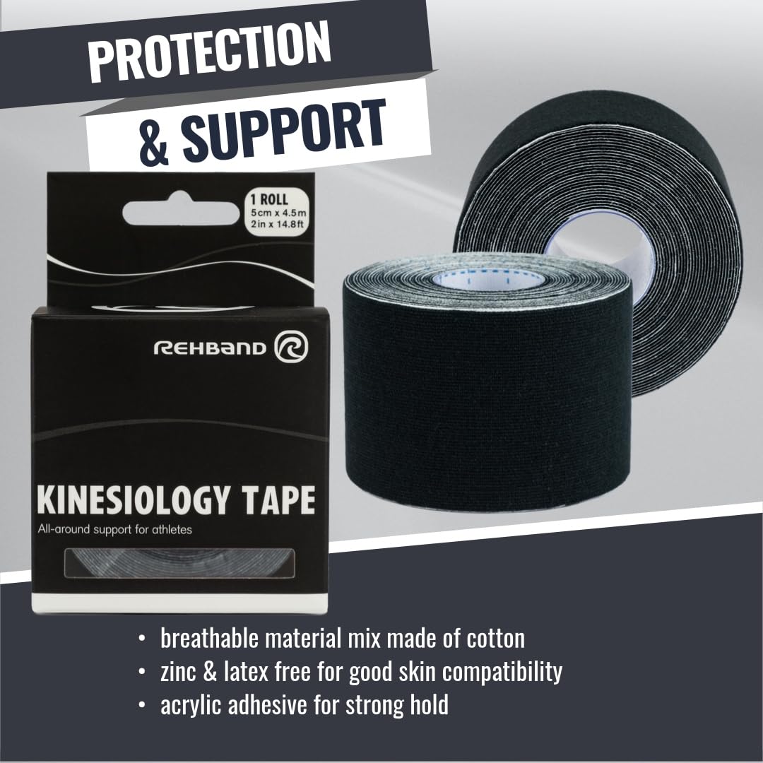 rehband-rx-kinesiology-tape-lastique-bande-physio-imperm-able-auto-application image 4