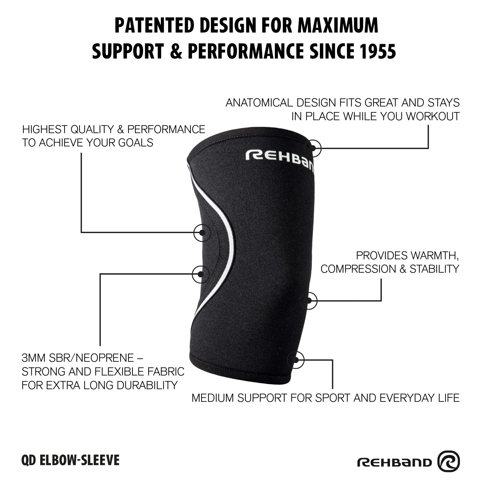 rehband-qd-elbow-sleeve-3-mm-coudi-re-compression-noire image 5