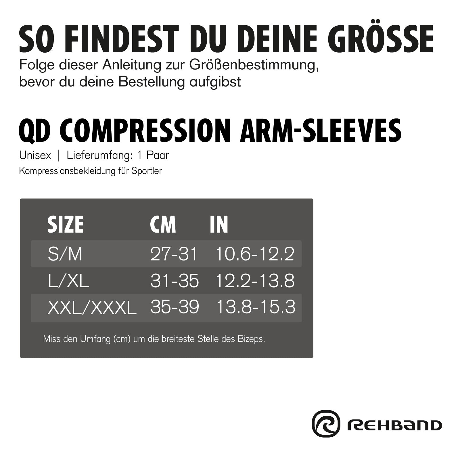 rehband-qd-arm-sleeve-manchette-de-bras-compression-noir image 7