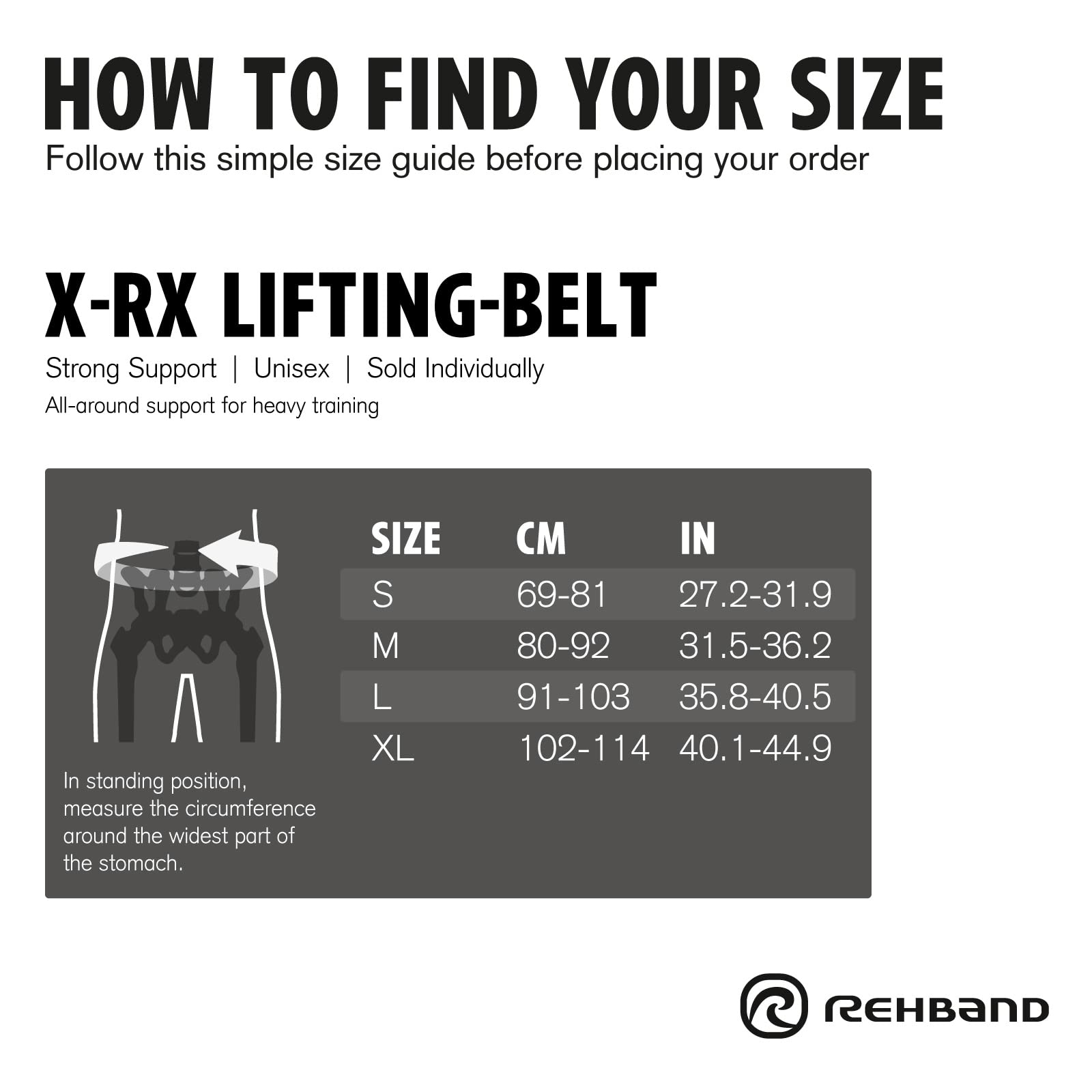 rehband-x-rx-lifting-belt-12-cm-ceinture-halt-rophilie-musculation image 5
