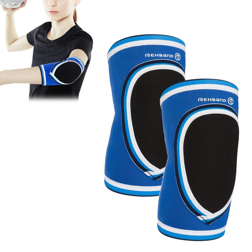 rehband-prn-original-elbow-pad-junior-prot-ge-coude-enfant-3mm-bleu-classic image 1