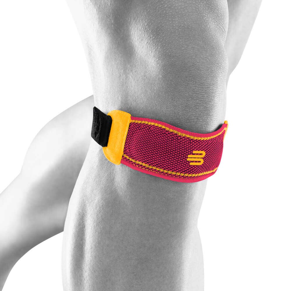 bauerfeind-genupoint-taille-m-rose-sangle-genou-sport-rotulien-unisexe image 2