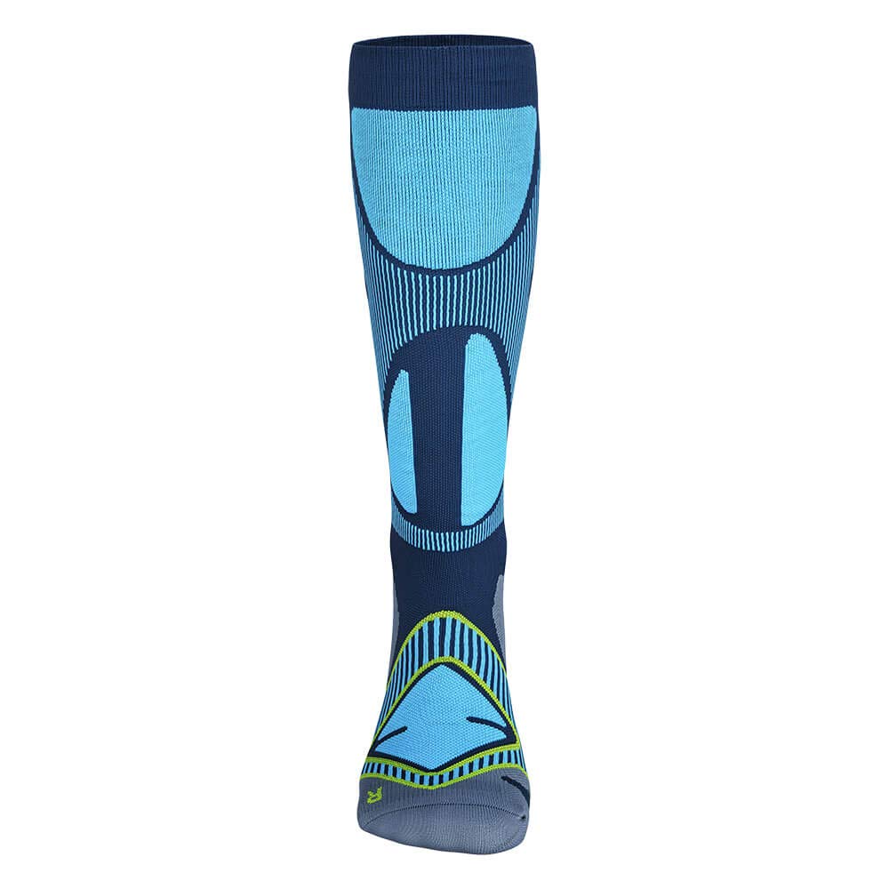 bauerfeind-ski-performance-compression-socks-chaussettes-de-ski-compression-bleu image 4