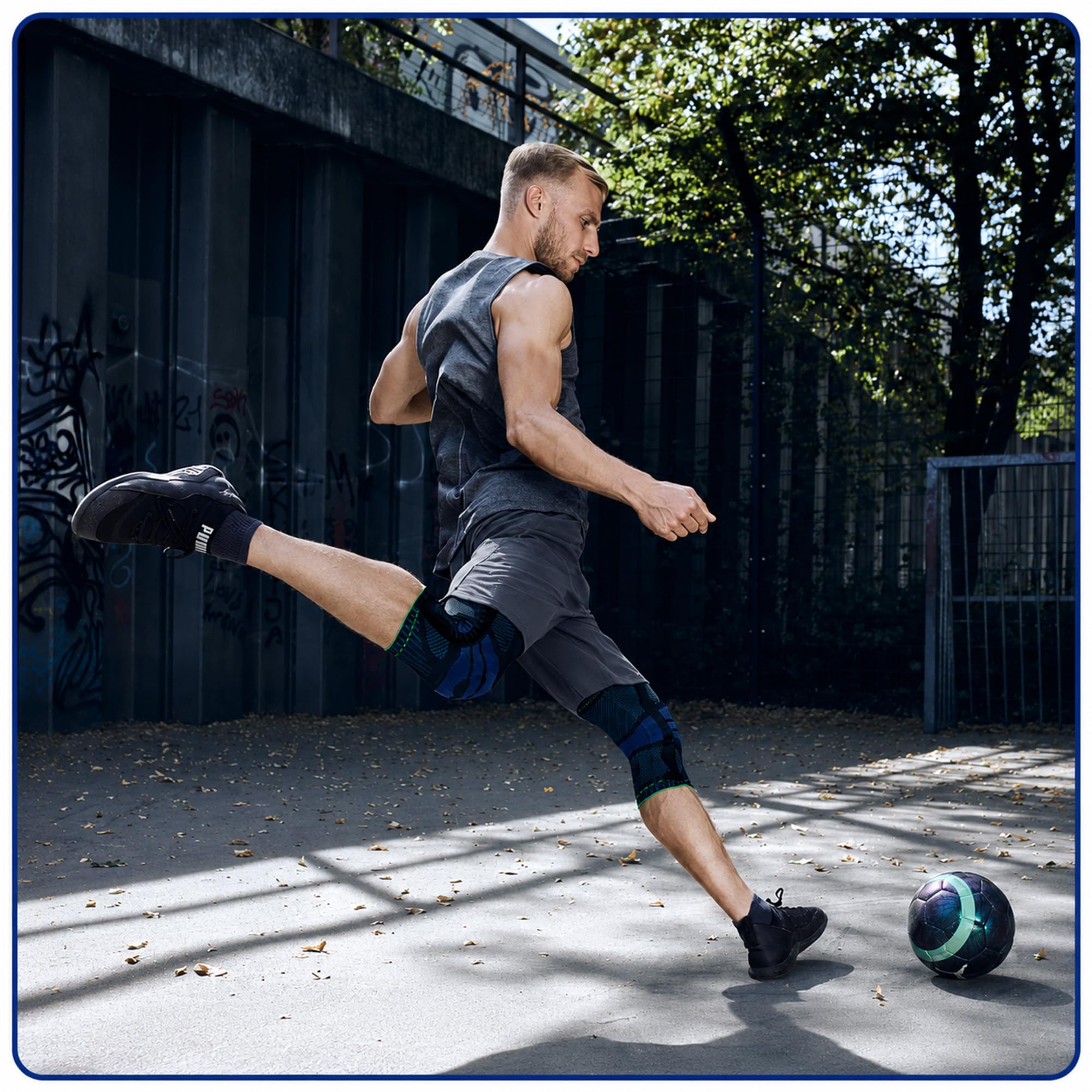bauerfeind-sports-knee-support-genouill-re-sport-noir-taille-m image 8