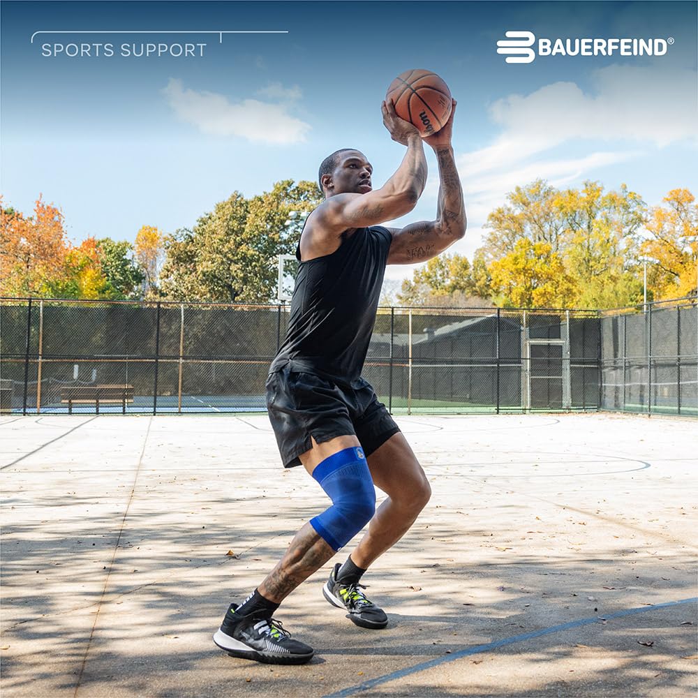 bauerfeind-sports-compression-knee-support-nba-chicago-bulls-s-rouge image 4