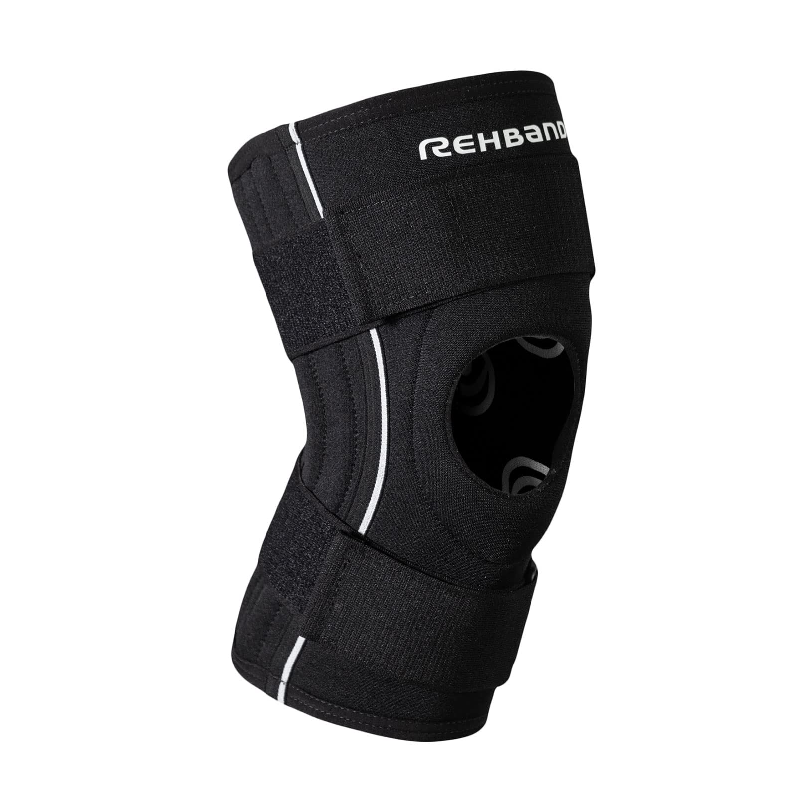 rehband-ud-stable-knee-support-genouill-re-n-opr-ne-avec-attelles-flexibles-noir image 1