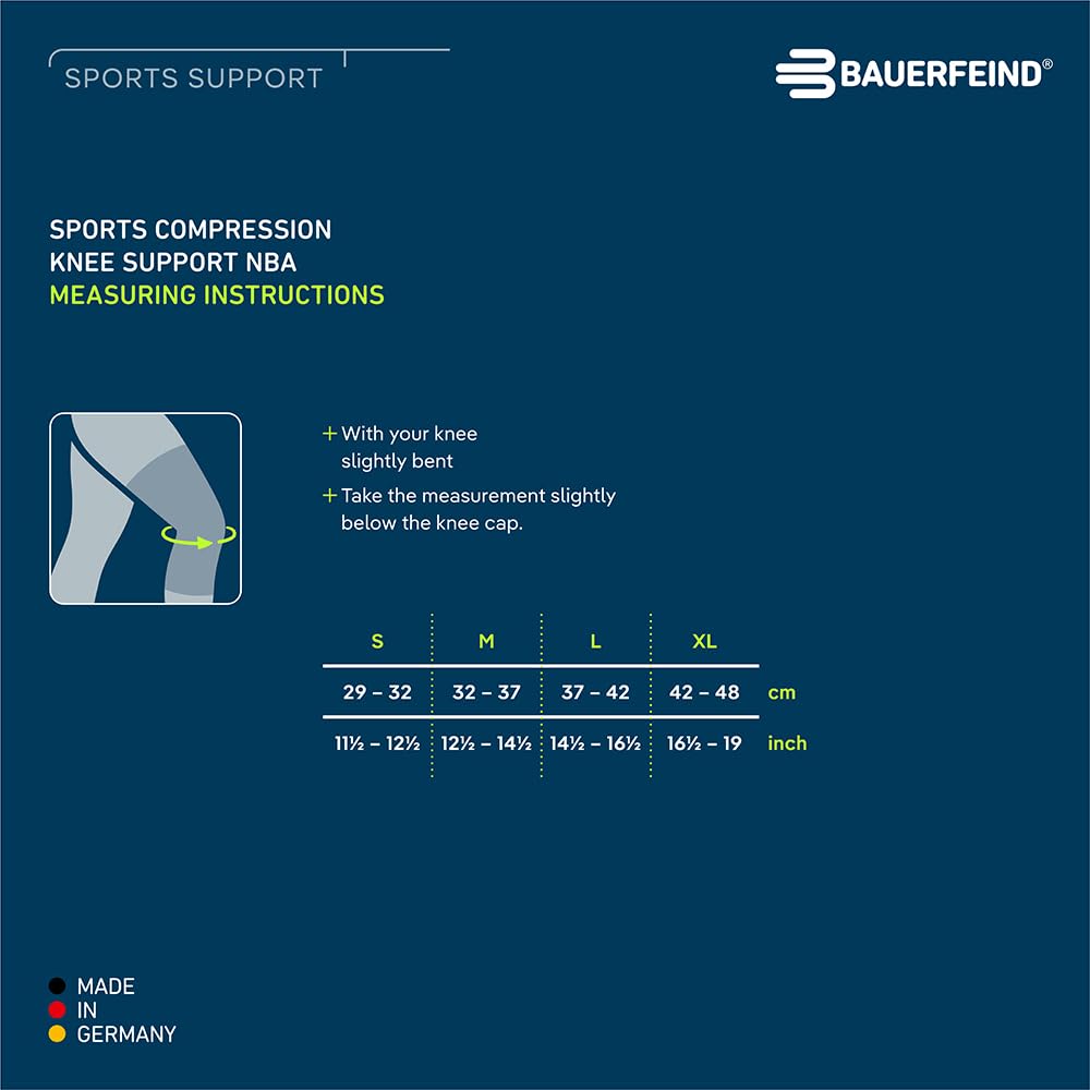 bauerfeind-sports-compression-knee-support-nba-chicago-bulls-s-rouge image 6
