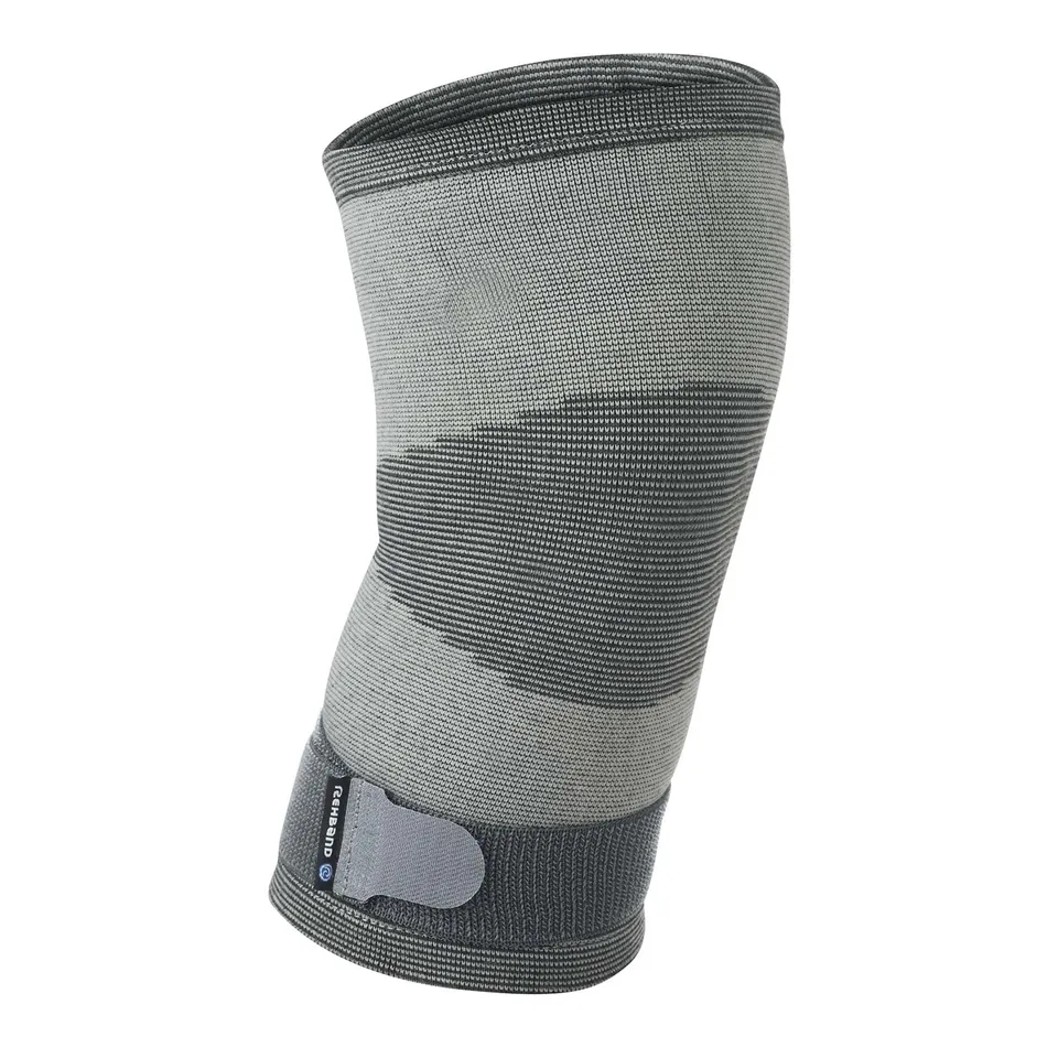 rehband-qd-genouill-re-tricot-e-l-g-re-grise-taille-s-compression-respirante image 1
