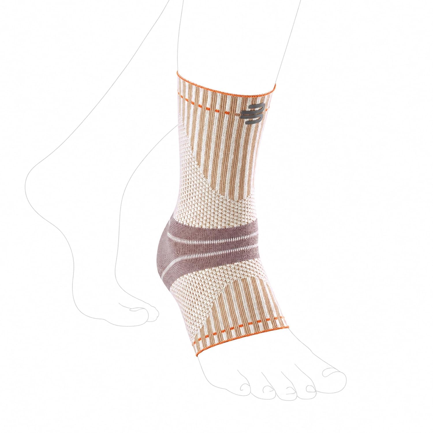 bauerfeind-outdoor-ankle-support-chevill-re-randonn-e-laine-m-rinos-gr-s-orange- image 1