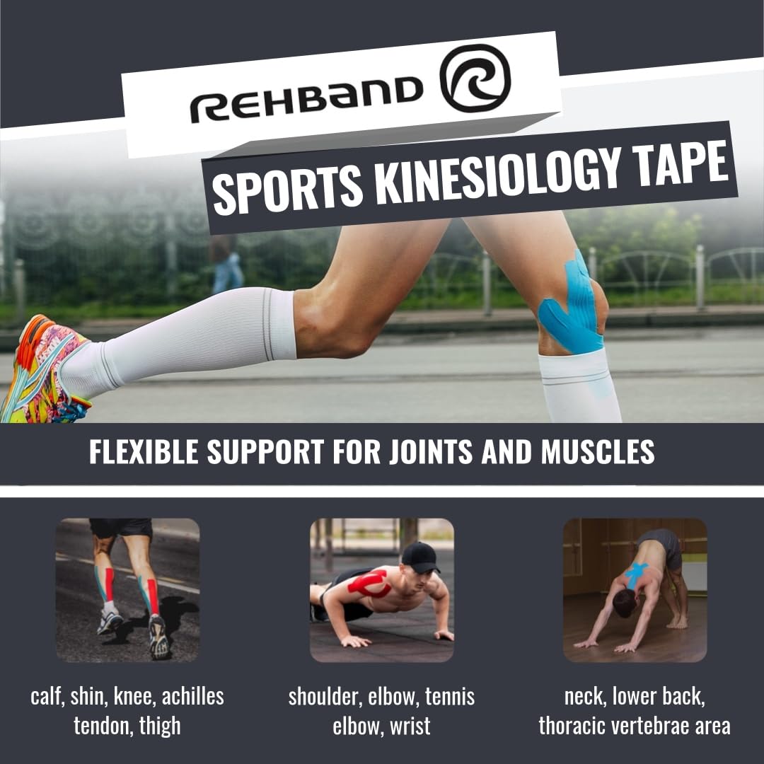 rehband-rx-kinesiology-tape-lastique-bande-physio-imperm-able-auto-application image 6