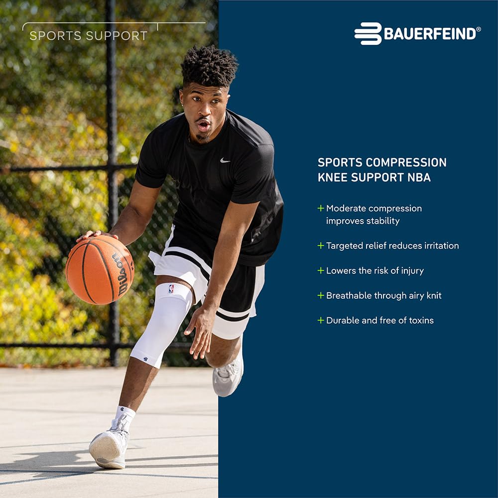 bauerfeind-sports-compression-knee-support-nba-chicago-bulls-s-rouge image 5