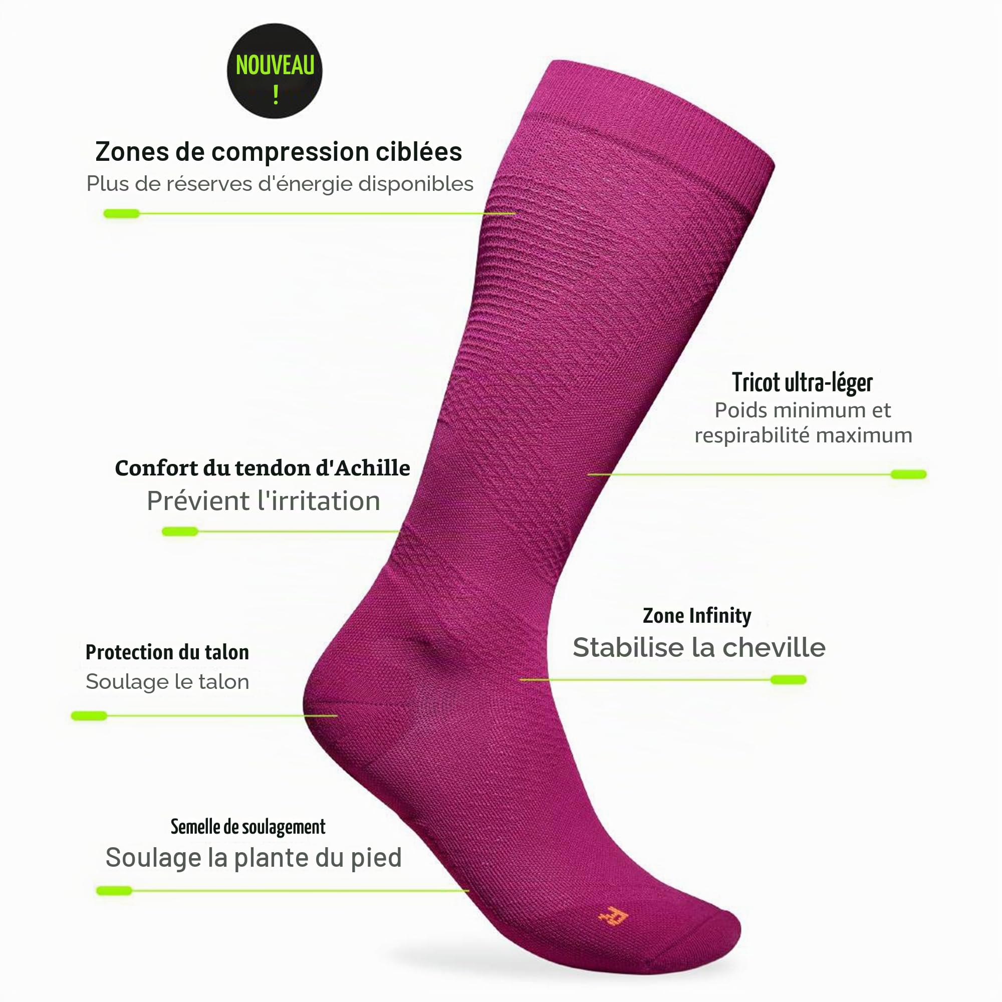 bauerfeind-run-ultralight-compression-socks-chaussettes-compression-running-noir image 8