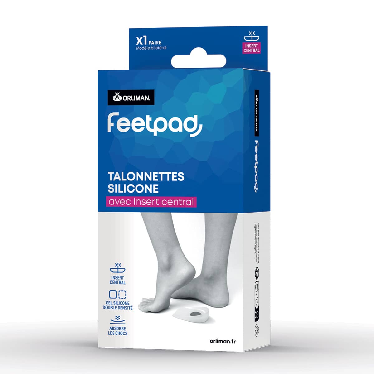 orliman-talonnettes-silicone-avec-insert-central-paire image 2