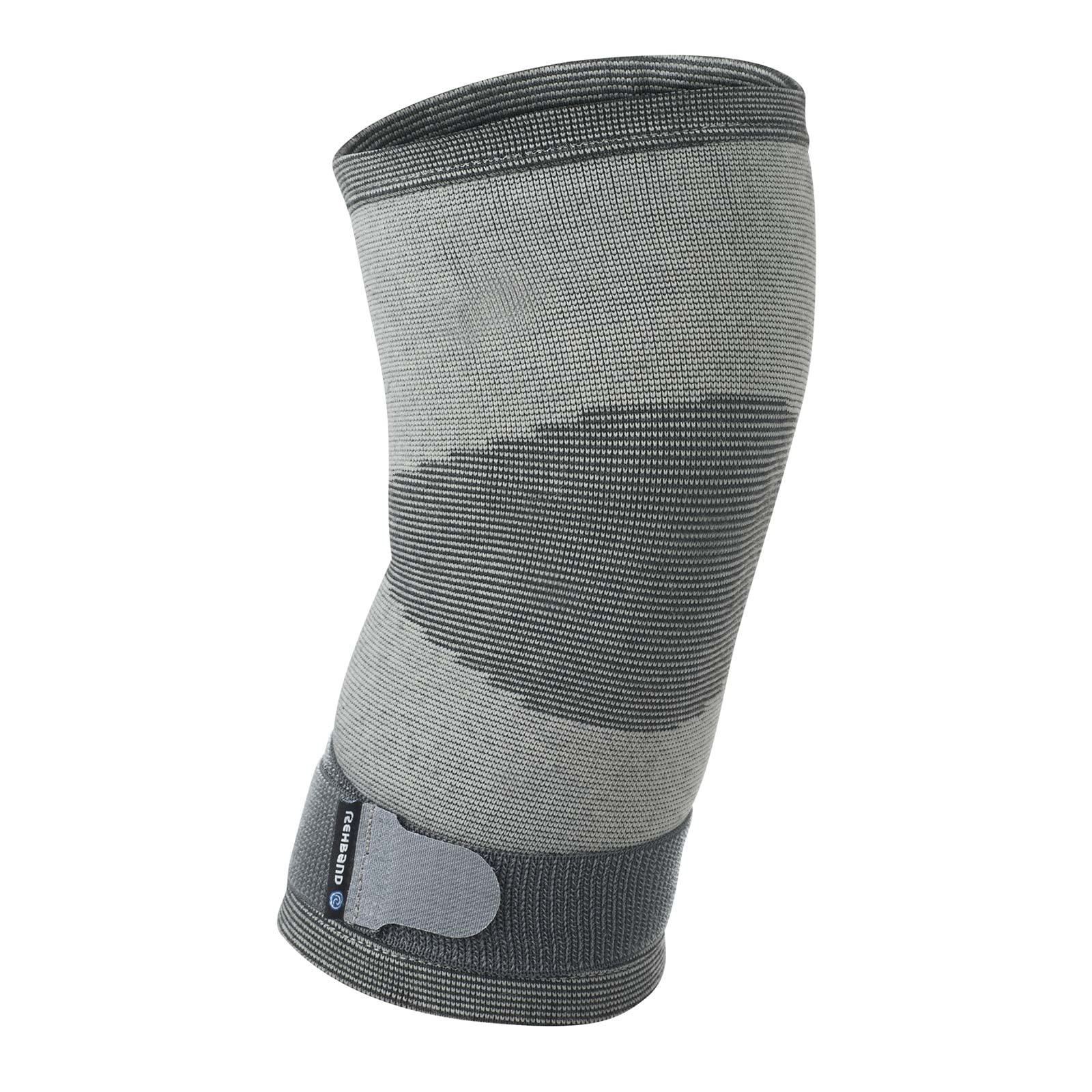 rehband-qd-genouill-re-tricot-e-l-g-re-grise-taille-s-compression-respirante image 1
