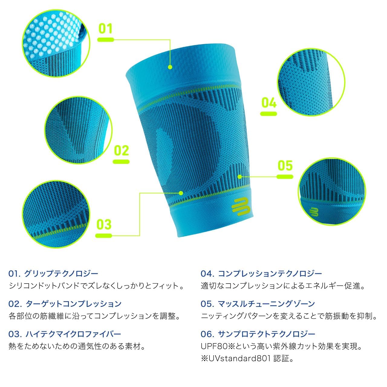 bauerfeind-sports-compression-sleeves-upper-leg-cuisse-s-court-noir image 3