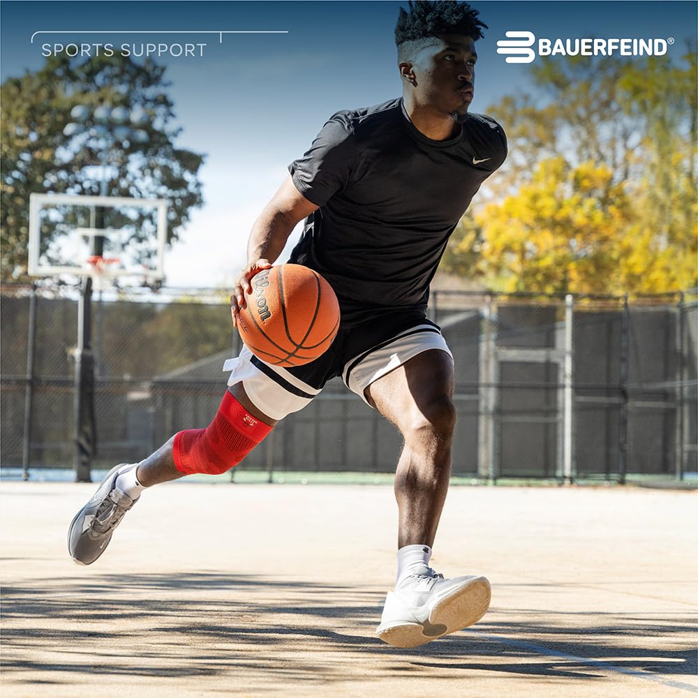 bauerfeind-sports-compression-knee-support-nba-chicago-bulls-s-rouge image 8