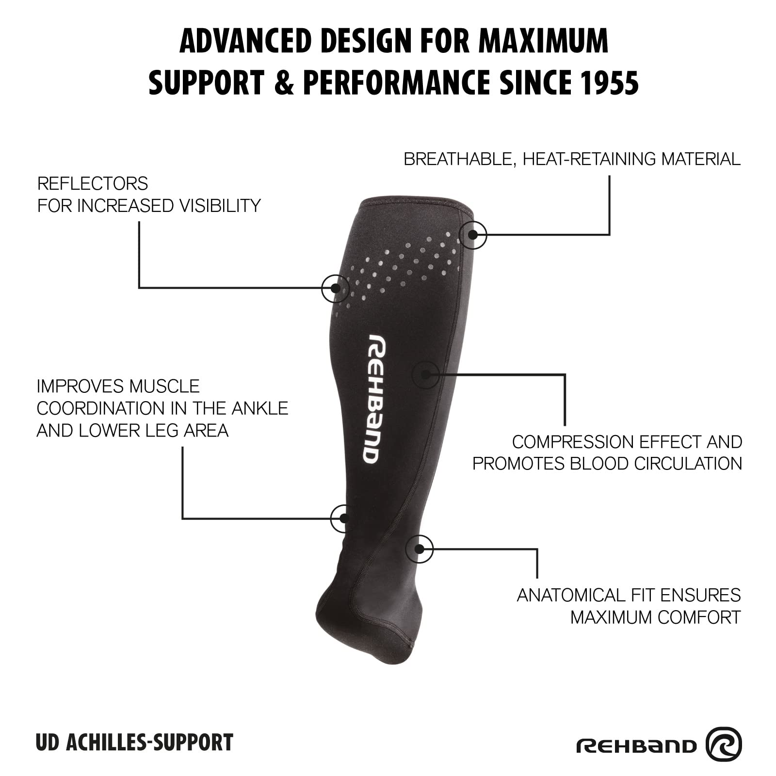 rehband-ud-bandage-tendon-d-achille-taille-m-noir image 6