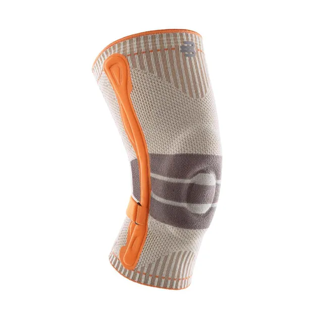bauerfeind-outdoor-knee-support-genouill-re-randonn-e-taille-s-sandstone-orange image 1