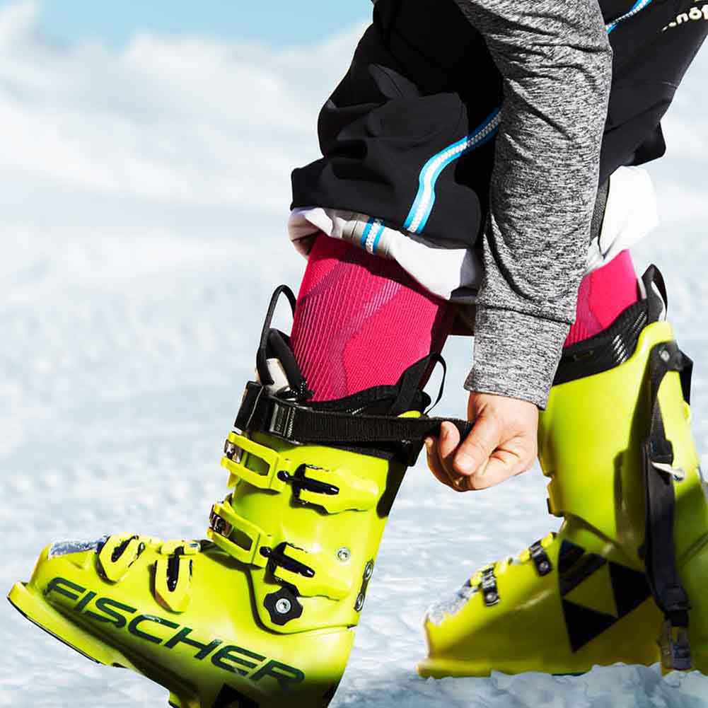 bauerfeind-ski-performance-compression-socks-chaussettes-de-ski-compression-bleu image 2