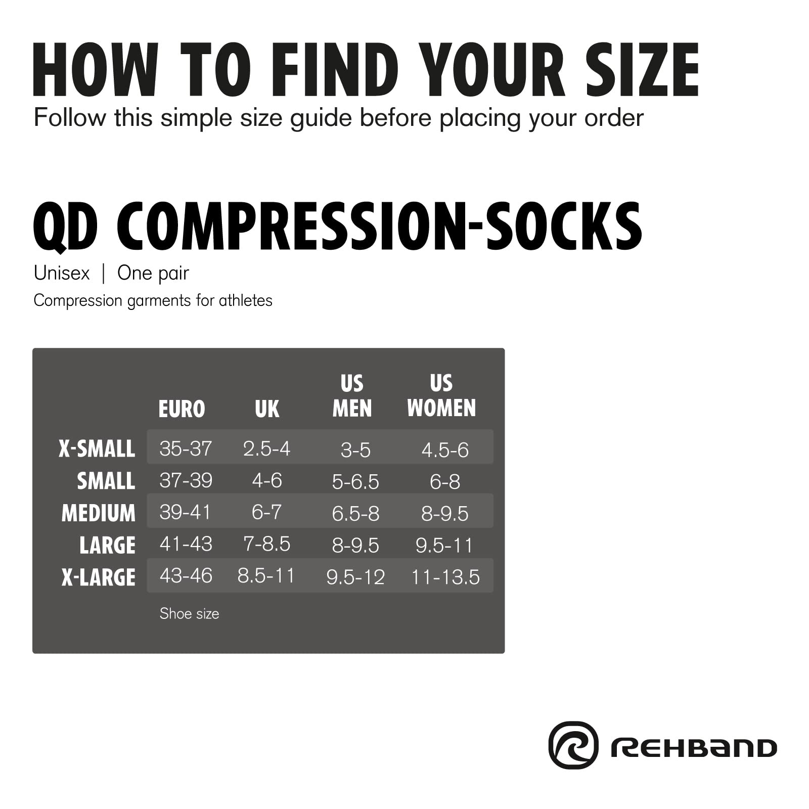 rehband-qd-chaussettes-de-compression-sport-15-20-mmhg-1-paire image 6