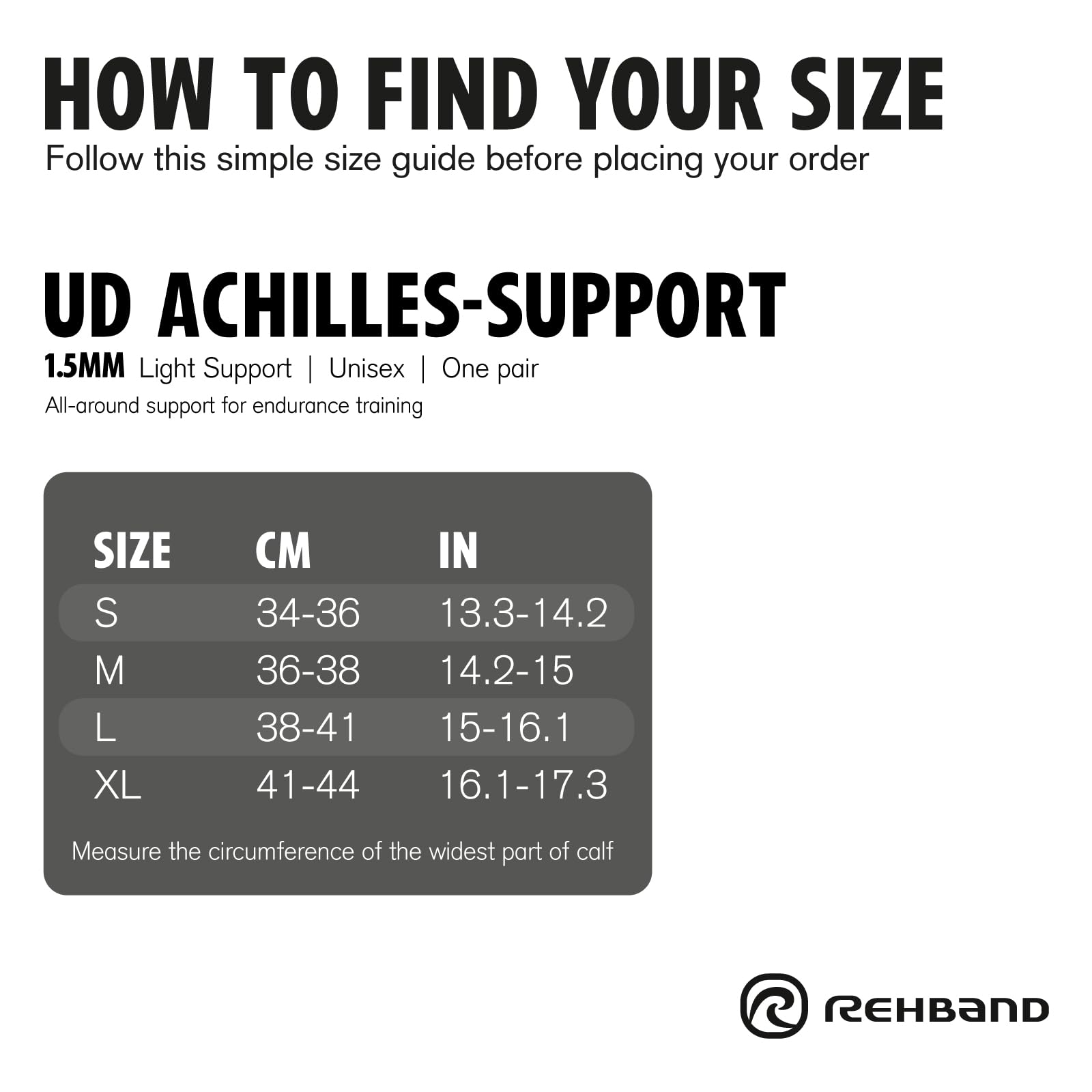 rehband-ud-bandage-tendon-d-achille-taille-m-noir image 7