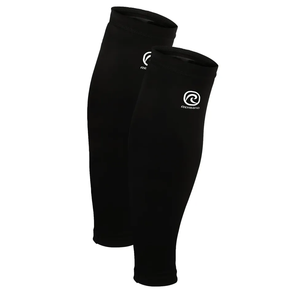 rehband-qd-compression-calf-sleeve-manchons-de-compression-mollets-noir-1-paire image 1