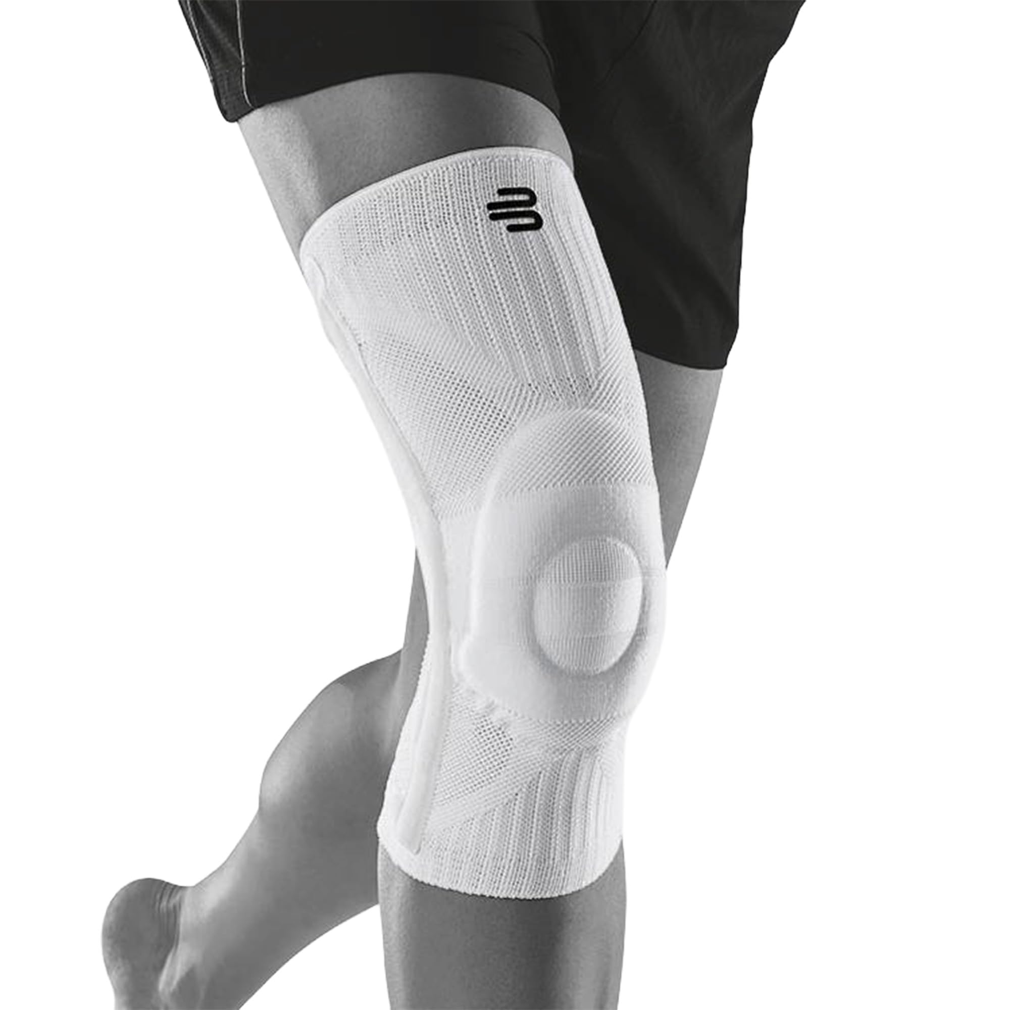 bauerfeind-sports-knee-support-avec-anneau-silicone-genouill-re-blanche-taille-m image 2