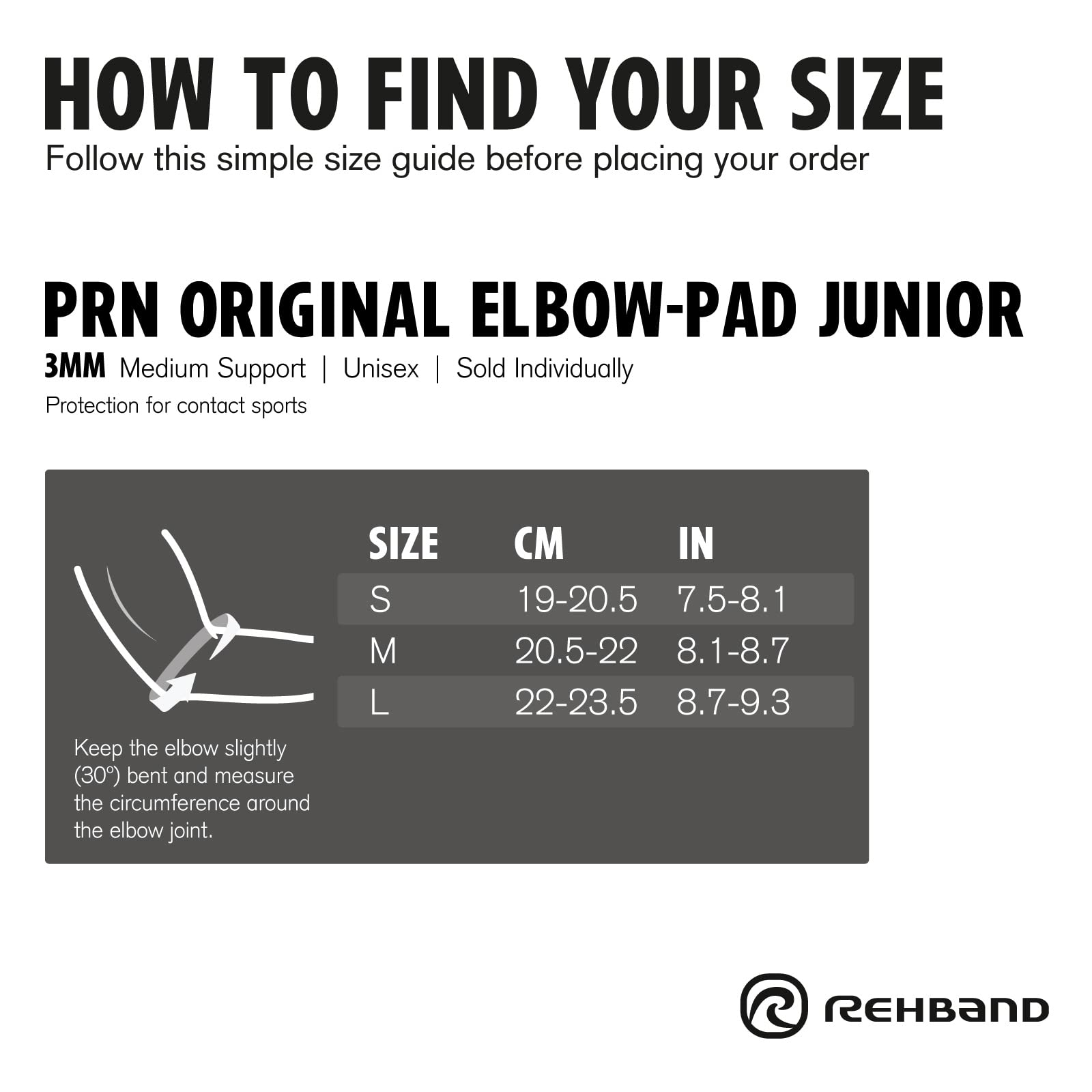 rehband-prn-original-elbow-pad-junior-prot-ge-coude-enfant-3mm-bleu-classic image 6