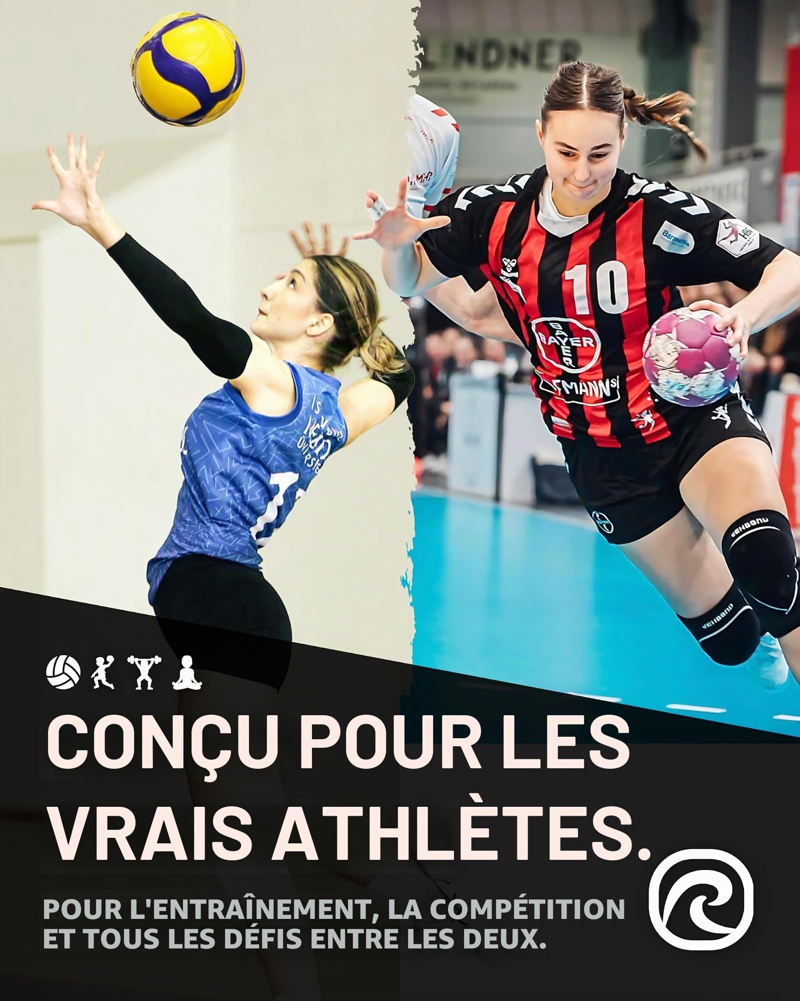 rehband-prn-knee-pad-5-mm-paire-de-genouill-res-volley-handball-noir-xl image 4