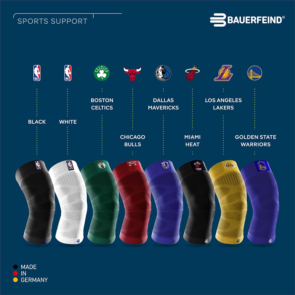 bauerfeind-sports-compression-knee-support-nba-chicago-bulls-s-rouge image 3