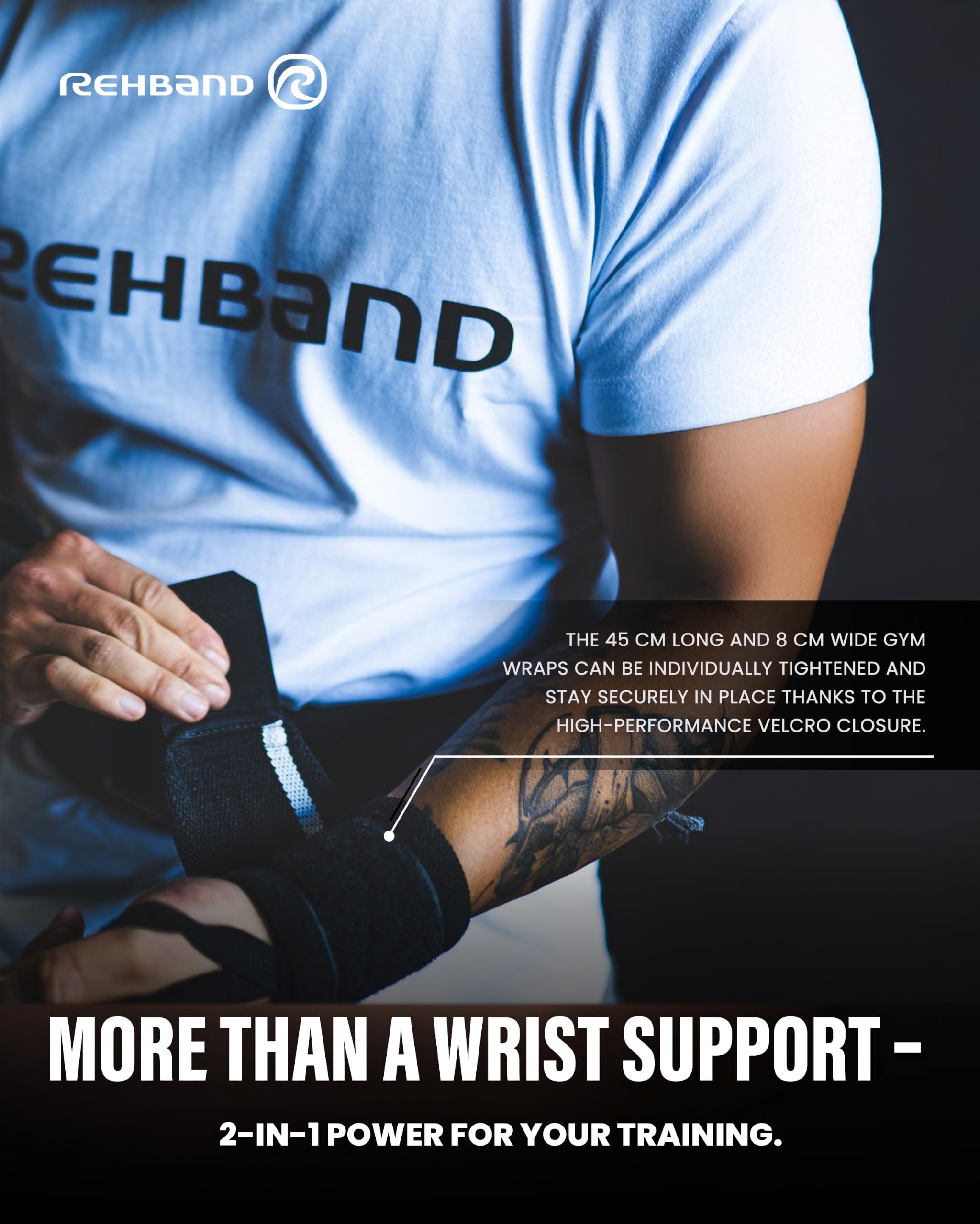 rehband-x-rx-wrist-wrap-prot-ge-poignets-force-vert-militaire-paire image 3