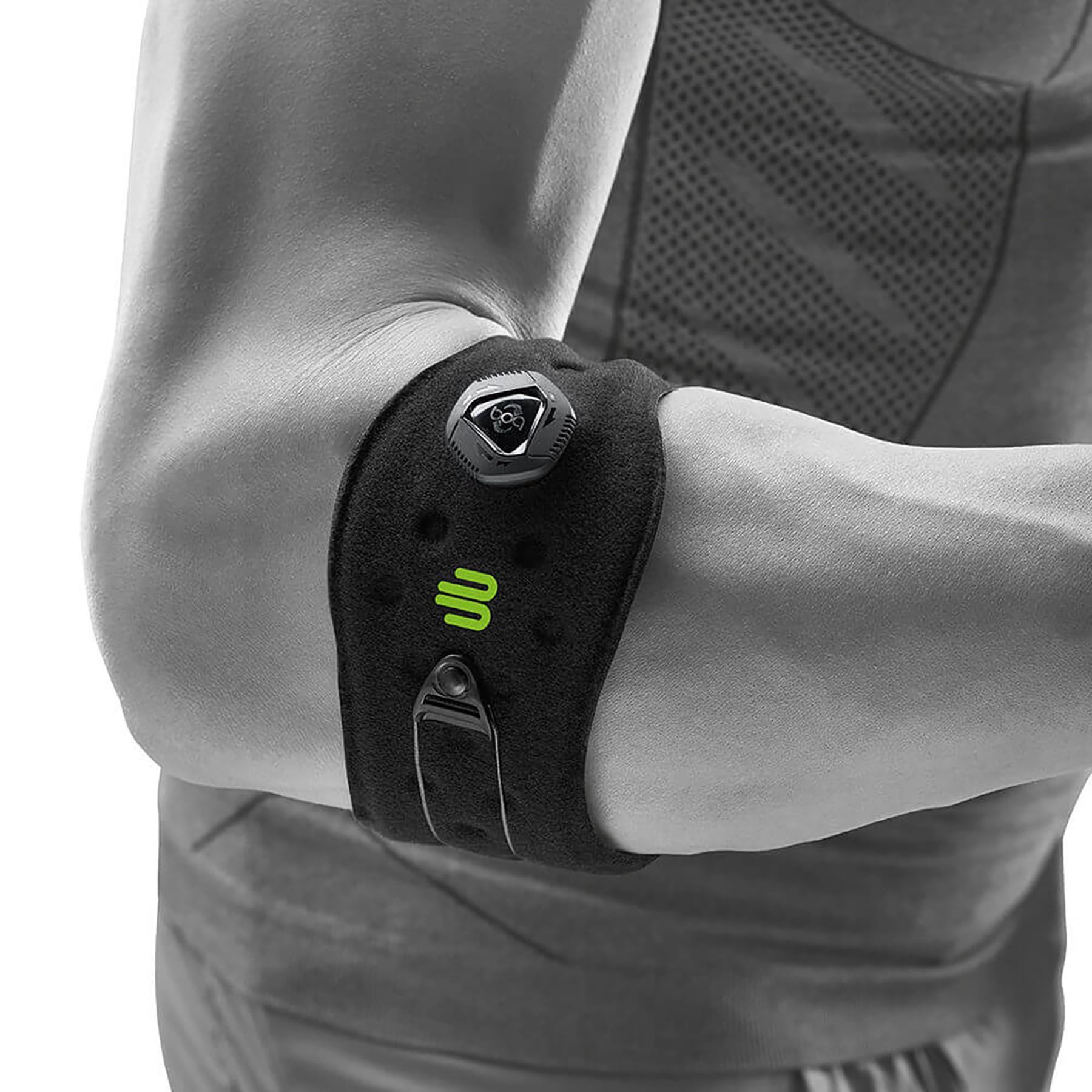 bauerfeind-epipoint-bracelet-de-sport-coude-avec-boa-et-coussin-silicone-noir image 2