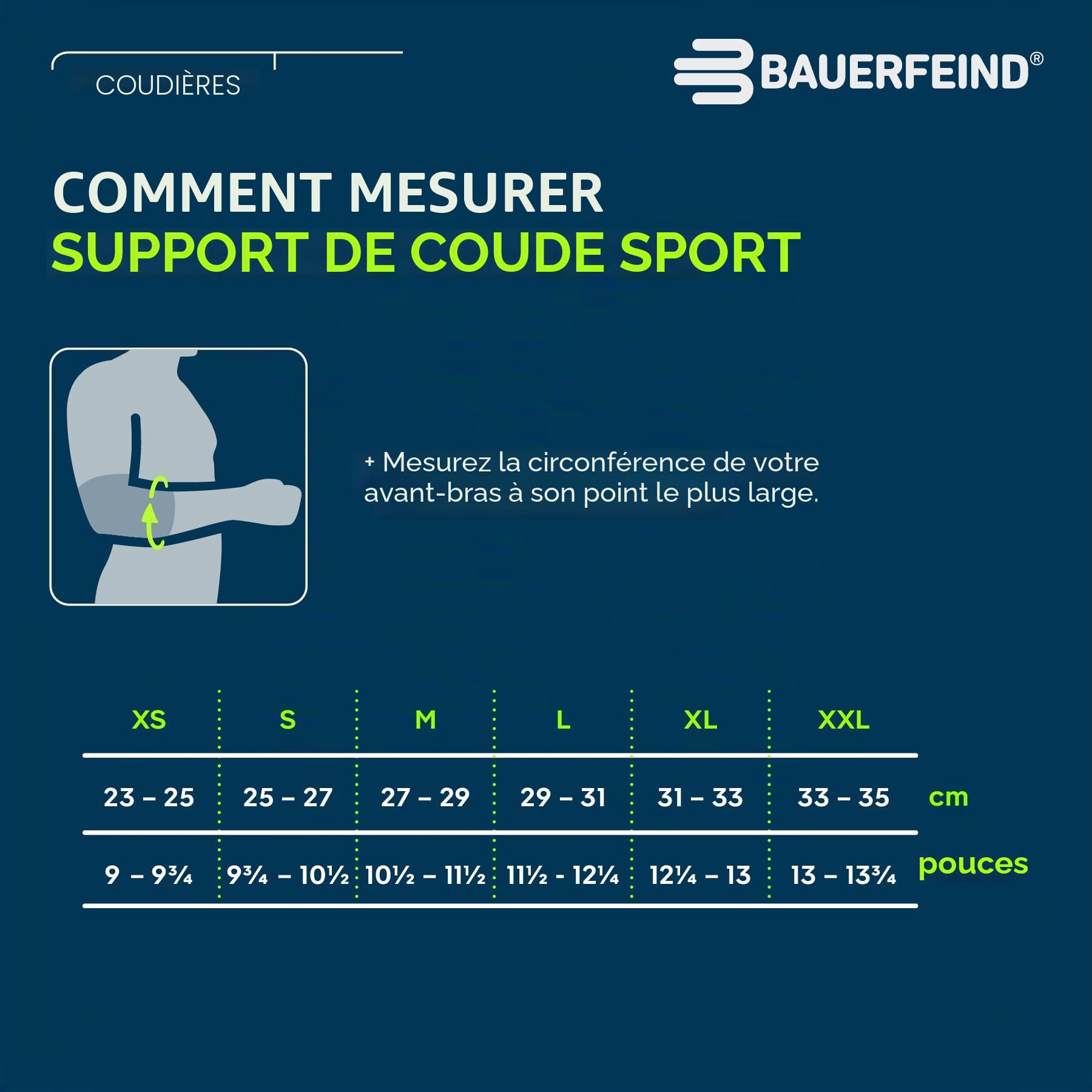 bauerfeind-elbow-support-coudi-re-sport-taille-m-noir image 4