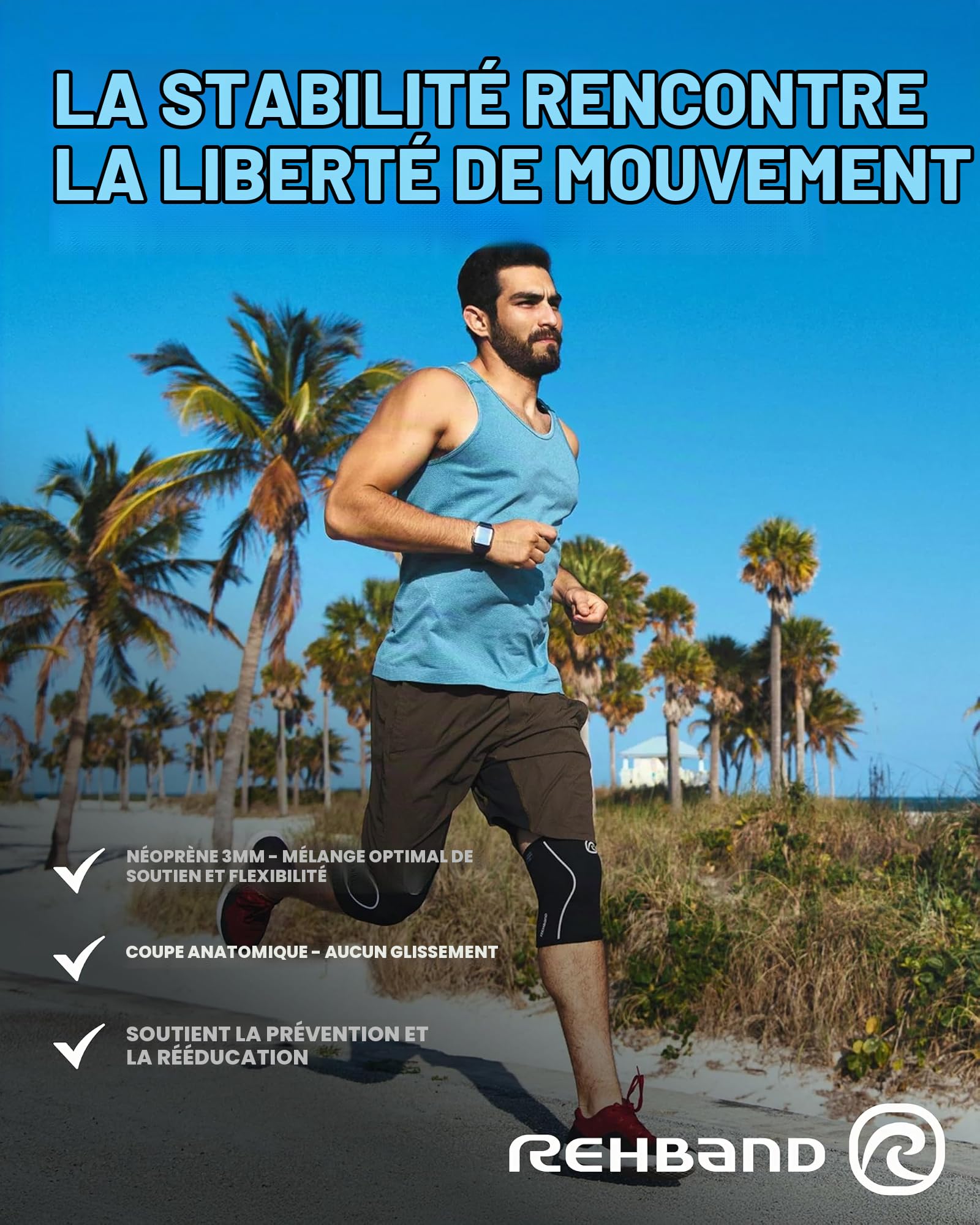 rehband-rx-genouill-re-3-mm-paire-course-et-fitness-noir-s image 2