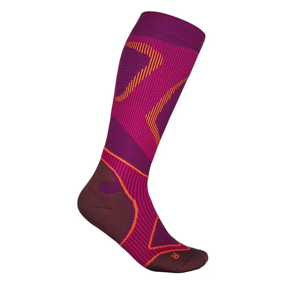 bauerfeind-run-performance-compression-socks-chaussettes-compression-rose-s-35-3-2 image 1