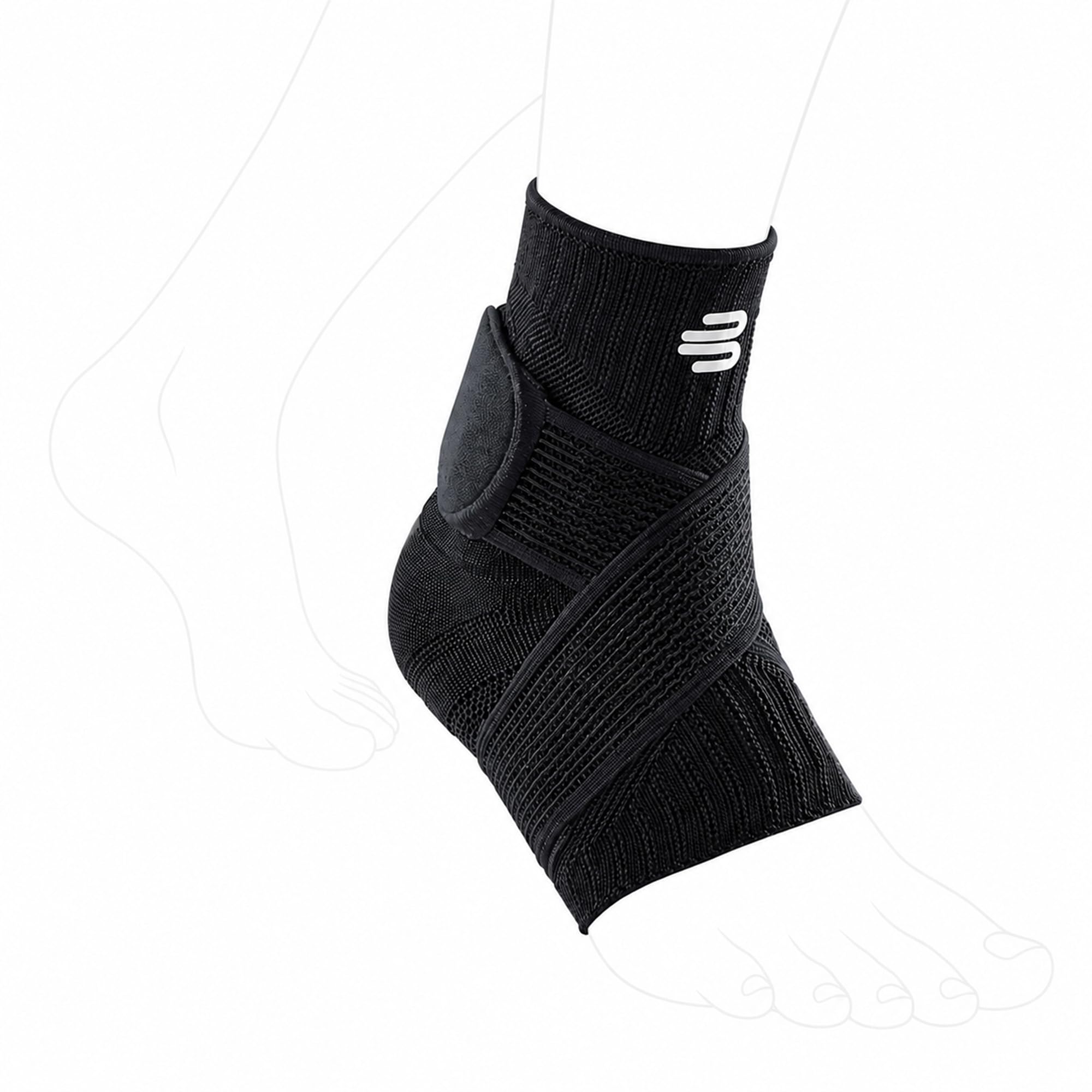 bauerfeind-sports-ankle-support-chevilli-re-noire-taille-m image 1