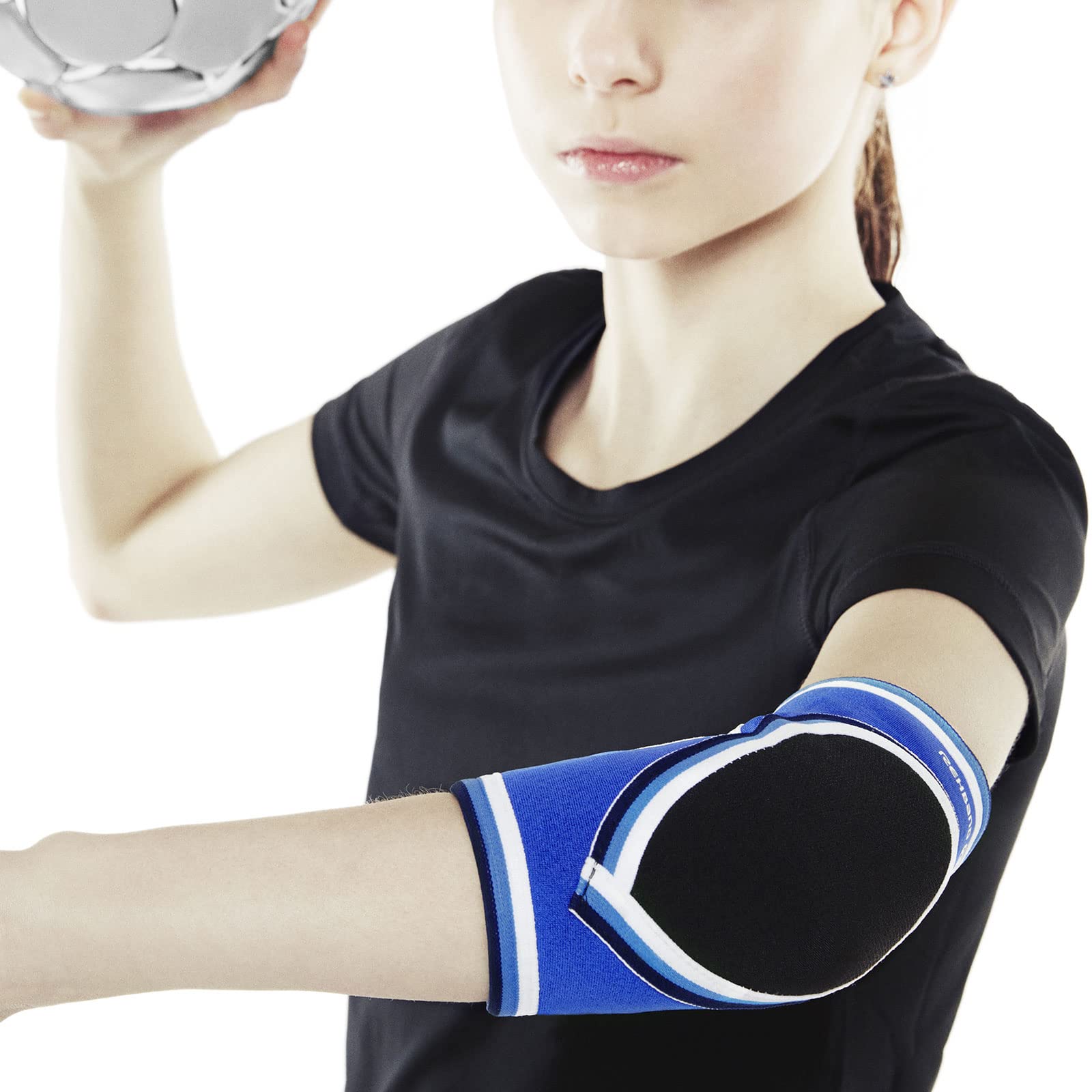 rehband-prn-original-elbow-pad-junior-prot-ge-coude-enfant-3mm-bleu-classic image 4