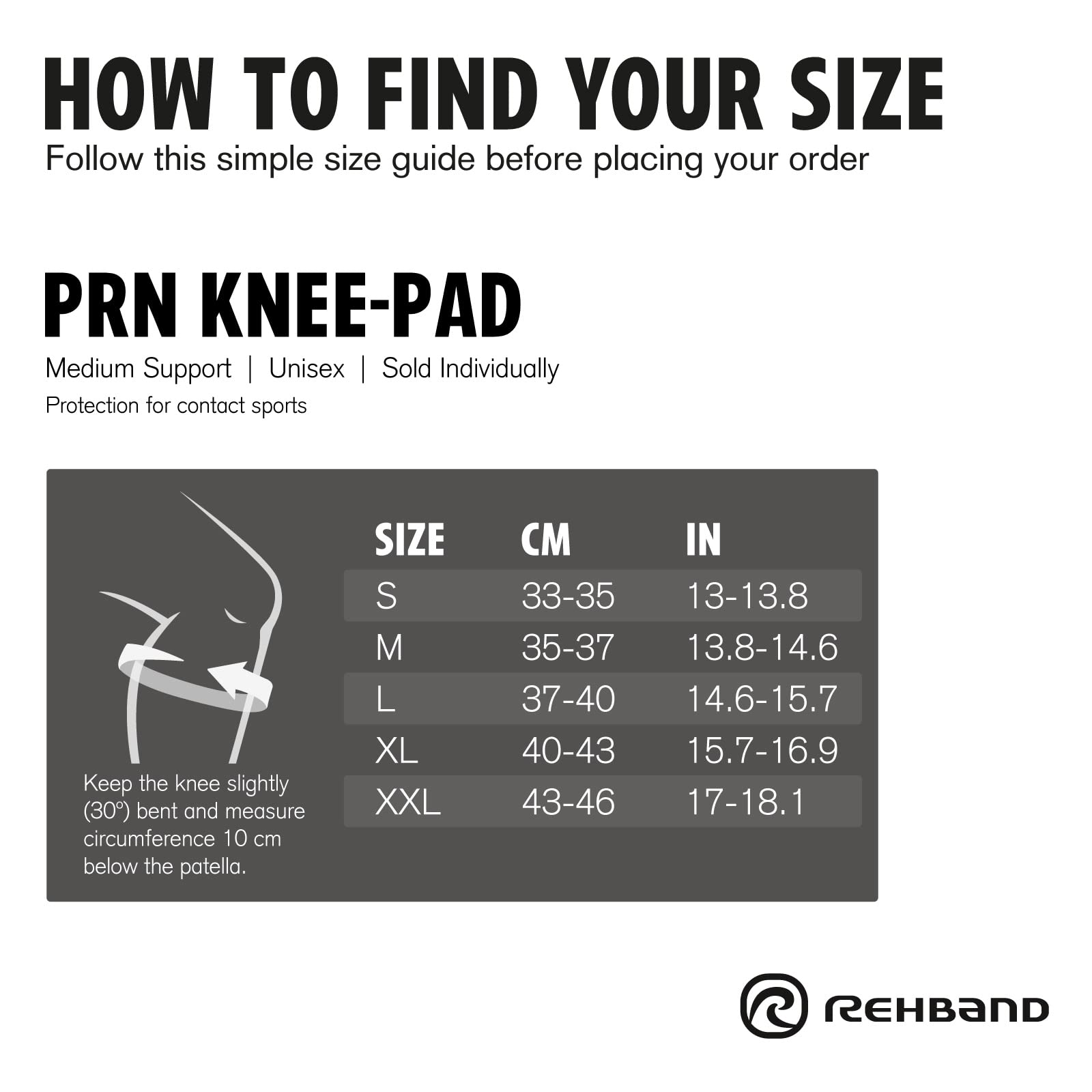 rehband-prn-knee-pad-3-mm-genouill-re-protection-volley-handball-noir-s image 3