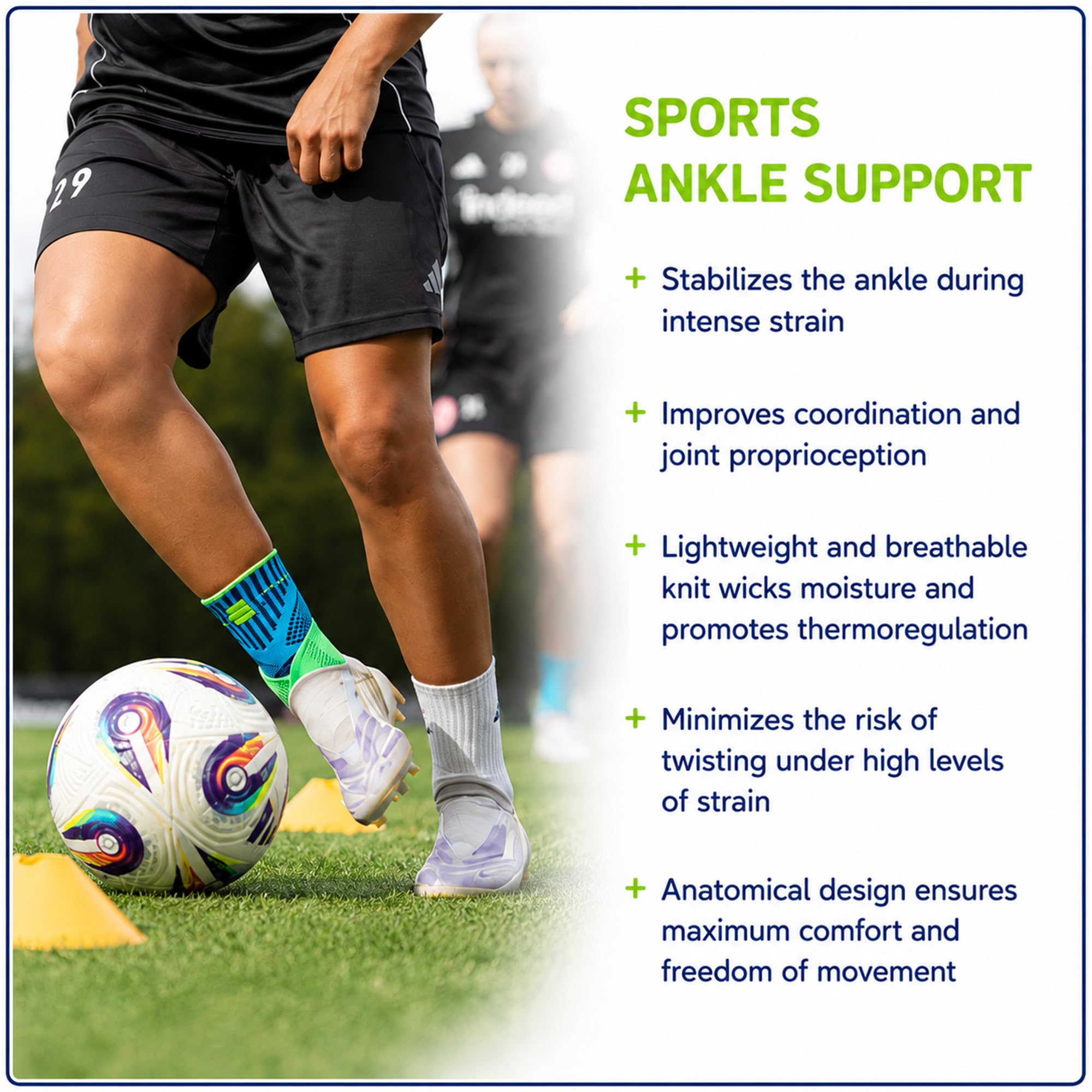 bauerfeind-sports-ankle-support-chevilli-re-noire-taille-m image 4